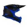 Imagem de Capacete Army Racing Motocross Enduro Trilha Duo Preto Fosco e Azul