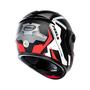 Imagem de Capacete Articulado Moto Peels Urban U-rb2 Ocean Preto e Vermelho Fosco Robocop