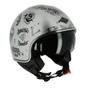 Imagem de Capacete Astone Minijet 66 Flash Tattoo Silver