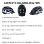 Imagem de Capacete Asw Fun Ciclismo Urbano Com Led Traseiro Feminino Masculino