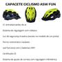 Imagem de Capacete Asw Fun Ciclismo Urbano Com Led Traseiro Feminino Masculino