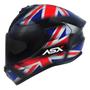 Imagem de Capacete ASX/ Axxis Draken UK Brilhante Preto/Vermelho/Azul