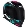 Imagem de Capacete ASX/ Axxis Eagle Street Brilho Preto/ Tiffany/ Rosa