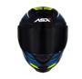 Imagem de Capacete Asx Axxis Eagle Street Brilho Pto/Az/Am + Viseira