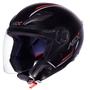 Imagem de Capacete ASX City Air Solid Preto Fosco