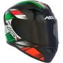 Imagem de Capacete asx city start preto vermelho verde brilhante