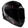 Imagem de Capacete ASX City Storm Preto Cinza Vermelho