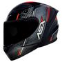 Imagem de Capacete ASX City Storm Preto Cinza Vermelho