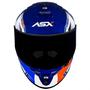 Imagem de Capacete Asx Draken Pilot Brilho Azul Branco Vermelho