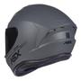 Imagem de Capacete Asx Draken Solid Monocolor Fosco Cinza 58/M