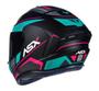 Imagem de Capacete Asx Draken Wind Fosco - Preto/Tiffany/Pink-62 (Gg)