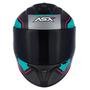 Imagem de Capacete ASX Draken Wind Fosco Preto Tiffany Pink