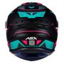 Imagem de Capacete Asx Draken Wind Fosco Preto / Tiffany / Pink