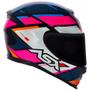 Imagem de Capacete ASX Eagle Fast Preto Rosa e Branco Mais Viseira Camaleão