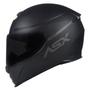 Imagem de Capacete ASX Eagle Solid Fosco Preto/Cinza Viseira Transparente Lançamento