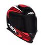 Imagem de Capacete Asx Eagle Street Brilho - Preto/Vermelho/Branco - 58 (M)