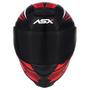 Imagem de Capacete asx eagle street brilho preto/vermelho/branco 