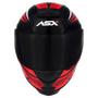 Imagem de Capacete asx eagle street preto vermelho branco brilho