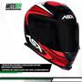 Imagem de Capacete ASX Eagle Street Preto Vermelho Branco