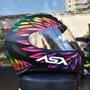 Imagem de Capacete Asx Eagle Vibes Preto Feminino Esportivo Moto