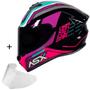 Imagem de Capacete ASX Masculino Feminino Esportivo Moto Modelo Premium Com Viseira fumê