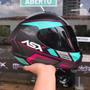 Imagem de Capacete Asx Moto Wind Rosa Feminino Esportivo + Viseira