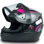 Imagem de Capacete Automatic Modelo San Marino Fw3 Tamanho Do Capacete 56 58 60 Cor Rosa