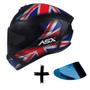 Imagem de Capacete Axxis Asx Eagle Solid Preto Fosco + Viseira