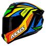 Imagem de Capacete Axxis Draken Tracer Gloss - Preto/Laranja/Azul