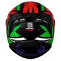 Imagem de Capacete Axxis Draken Tracer Matte - Preto/Vermelho/Verde