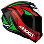 Imagem de Capacete Axxis Draken Tracer Matte - Preto/Vermelho/Verde