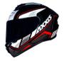 Imagem de Capacete Axxis Draken Wind Gloss - Preto/Branco/Vermelho