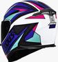 Imagem de Capacete Axxis Eagle Power White/Purple/Tiffany Brilho