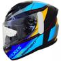Imagem de Capacete Axxis Segment Crox D17 Azul/Amarelo