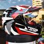 Imagem de Capacete Bieffe 3 Sport Hills Vermelho Brilho Moto Pala