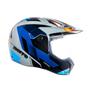 Imagem de Capacete Bieffe 3 Sport Pala React Cinza Laranja Enduro