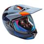 Imagem de Capacete Bieffe 3 Sport - React Cinza moon/Laranja/Azul