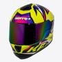 Imagem de Capacete Bieffe B-12 KF Tam 62- Amarelo Limão com Roxo