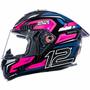 Imagem de Capacete Bieffe B12 - Misano Preto brilhante/ Rosa