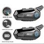 Imagem de Capacete Bluetooth para Motocicleta com Interfone Sem Fio - Redução de Ruído para 2 Pilotos