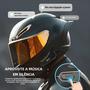 Imagem de Capacete Bluetooth para Motocicleta com Interfone Sem Fio - Redução de Ruído para 2 Pilotos