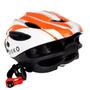 Imagem de Capacete Ciclismo Bike Bicicleta Mtb Pisca Led Branco Laranja Deko