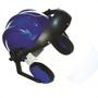 Imagem de Capacete Com Abafador+Viseira Plastcor Azul