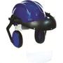 Imagem de Capacete Com Abafador+Viseira Plastcor Azul