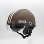 Imagem de Capacete Coquinho Br 101 Marrom Fume P - Scooter/Bike