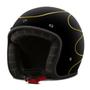 Imagem de Capacete Custom Aberto Com Viseira Etceter Faster Preto Fosco