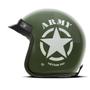 Imagem de Capacete Custom Aberto Vintage Etceter Army Segunda Guerra Brilhante Com Viseira Bubble