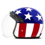 Imagem de Capacete Custom Old School Vintage Etceter American Fosco Masculino Feminino Caixa Personalizada