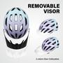 Imagem de Capacete de Bicicleta Anharluka - Adulto e Juvenil - Tamanhos L - Roxo e Azul