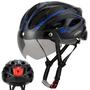 Imagem de Capacete de bicicleta Favoto Adult Lightweight LED azul claro